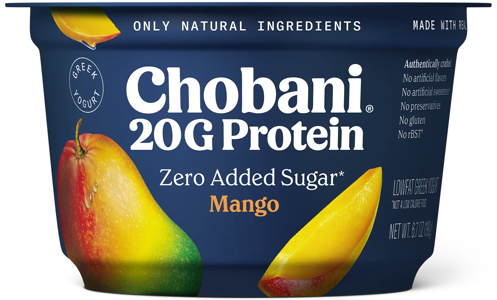 Chobani 20g proteina zero sugar-Mango