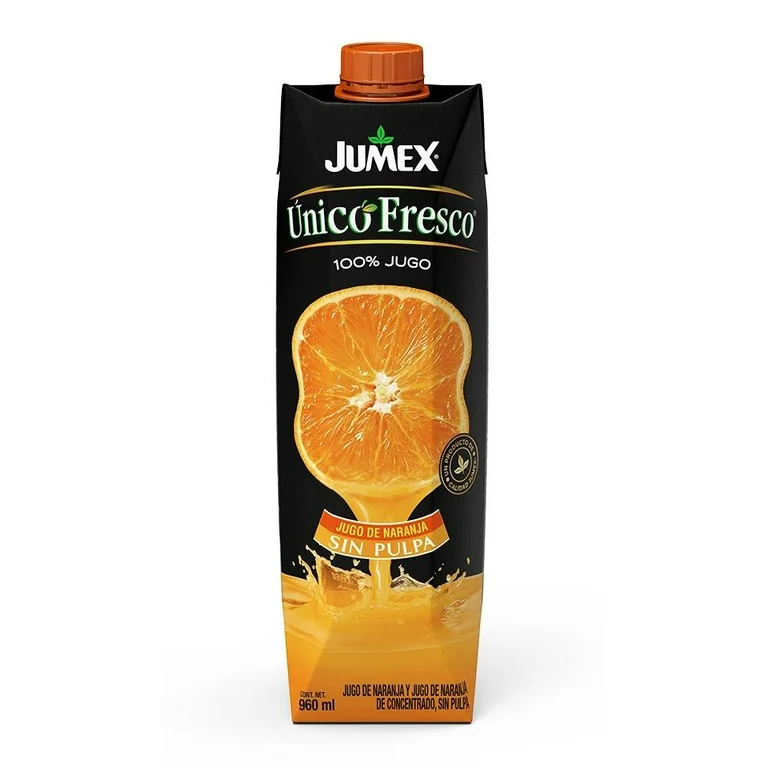 Jugo Jumex Único Fresco de naranja sin pulpa 960 ml