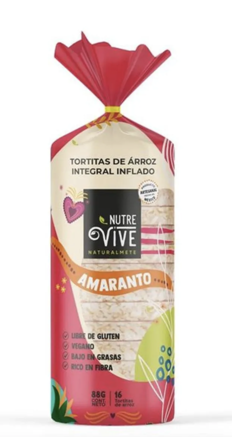 Nutre y vive Rice Cakes con amaranto 78g