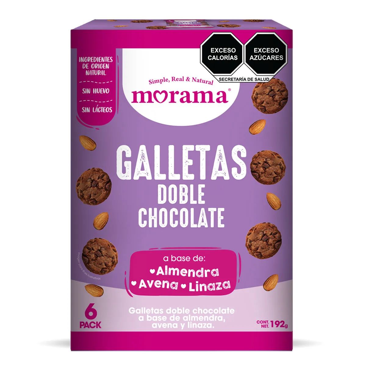 Caja de Galletas Galletas doble chocolate Morama