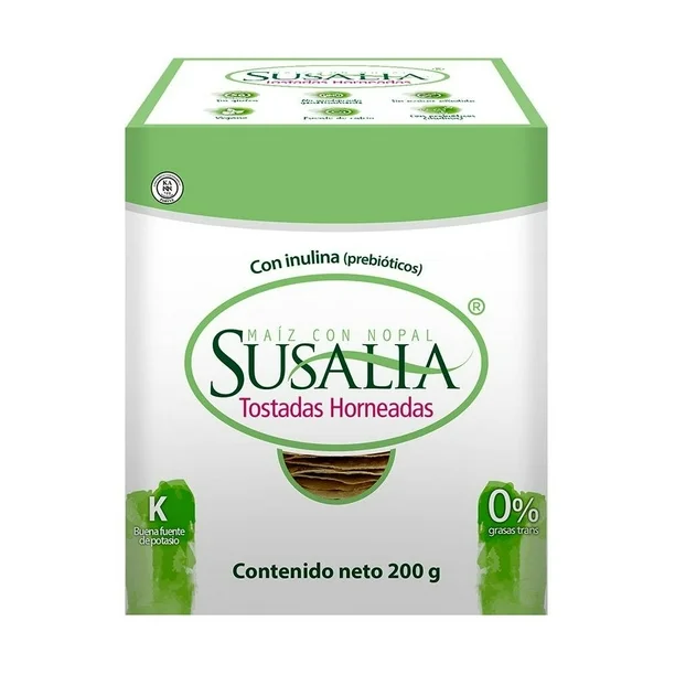 Tostadas Susalia horneadas maíz con nopal 200 g