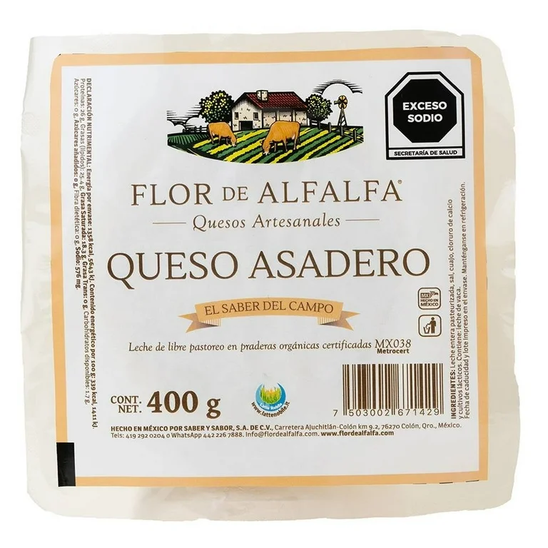 Queso asadero Flor de Alfalfa 400 g