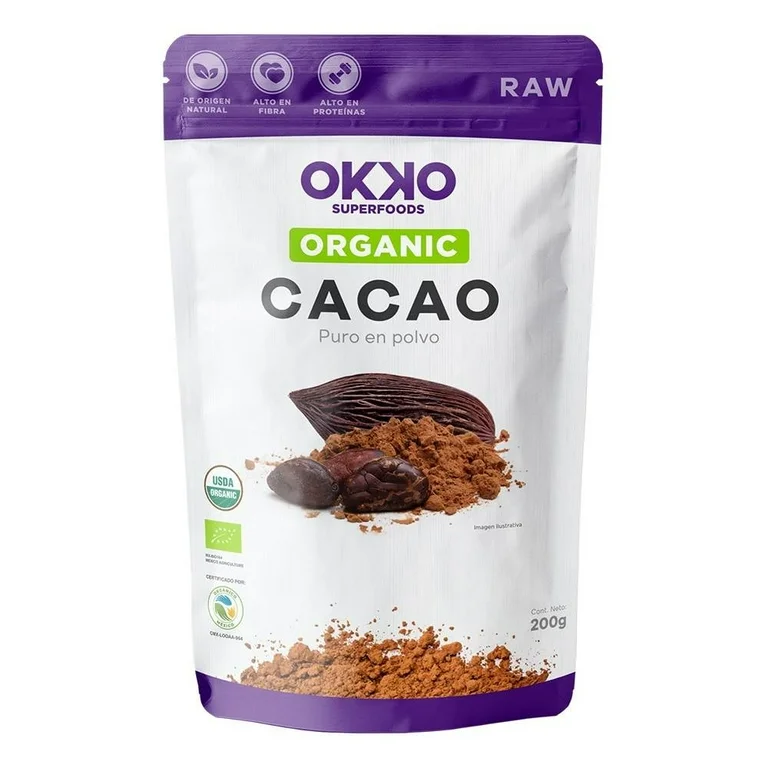 Cacao Okko Superfoods orgánico puro en polvo