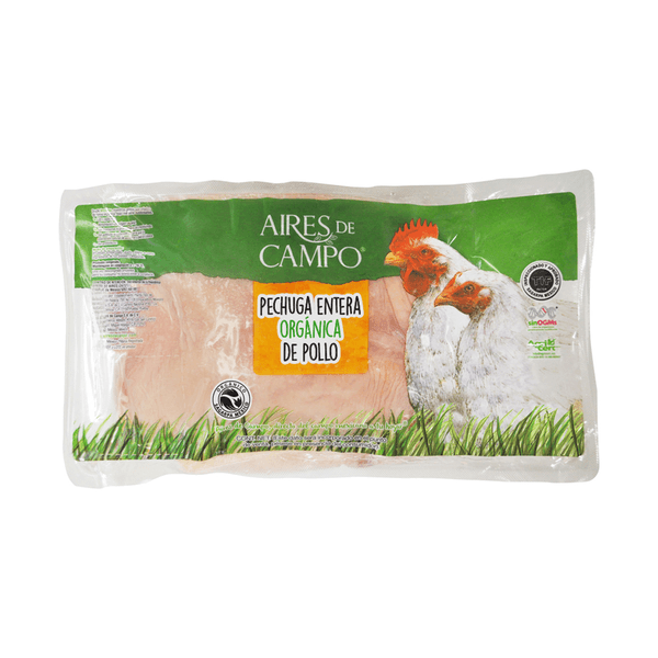 Aires de Campo Pechuga Entera de Pollo Orgánico 1 kg