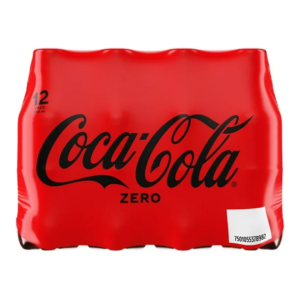 Refresco Coca Cola Zero 12 pack de 250 ml
