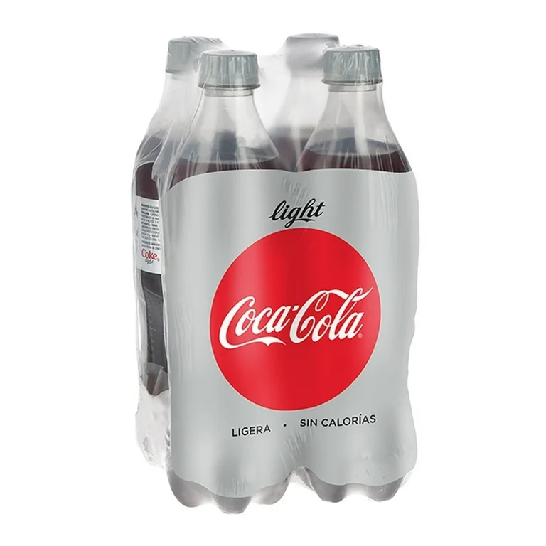 Refresco Coca Cola light 4 botellas de 600 ml c/u