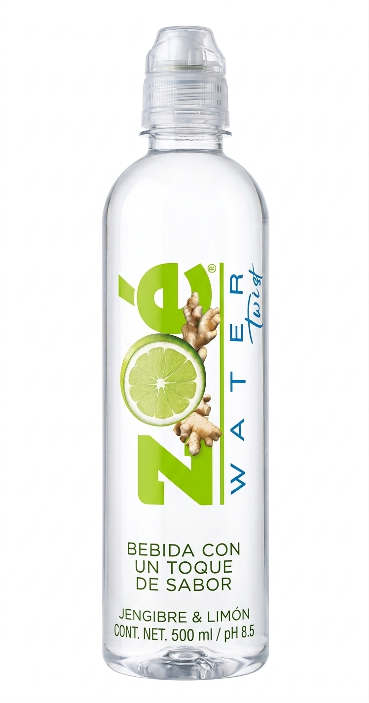 Zoé Water Twist jengibre y limon