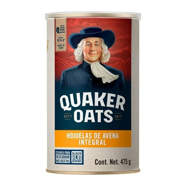 Hojuelas de avena integral Quaker Oats 475 g