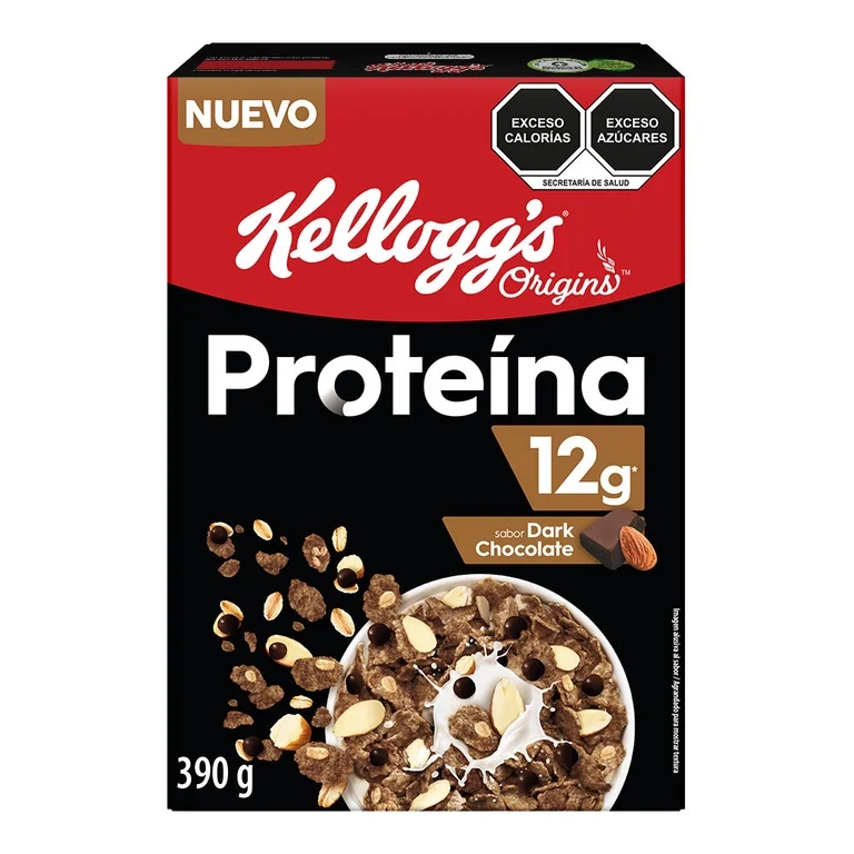 Cereal Kellogg's Origins Proteína sabor Dark Chocolate 390 g