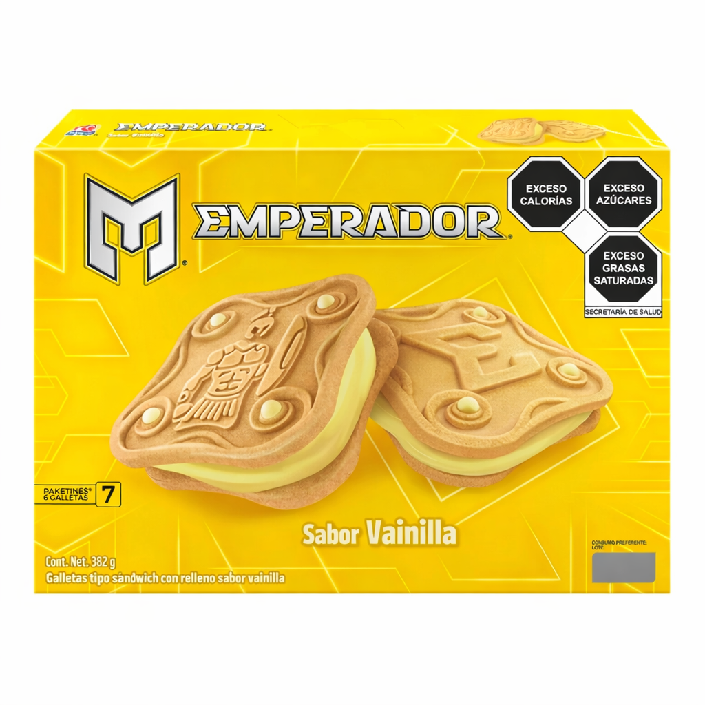 Galletas emperador sabor vainilla