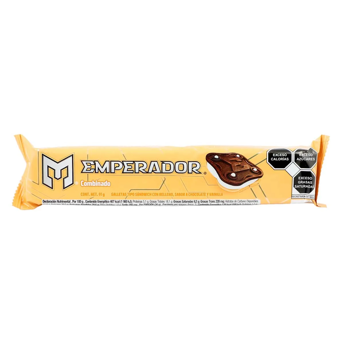 Galletas emperador sabor chocolate y vainilla