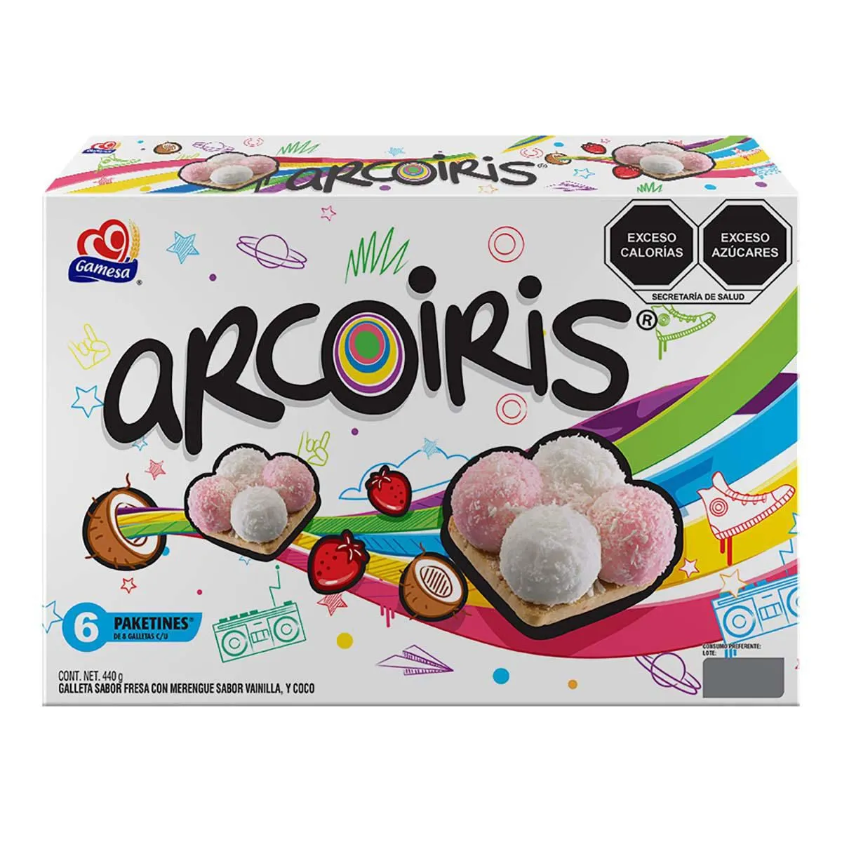 Galletas Arcoiris Fresa