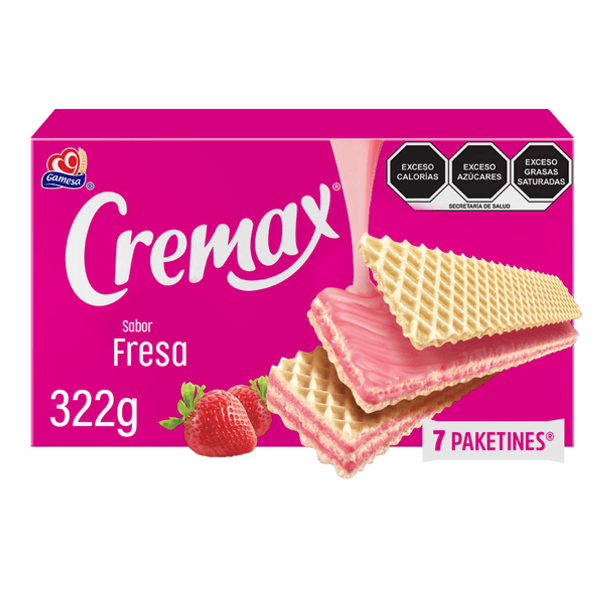 Galletas cremax  sabor fresas