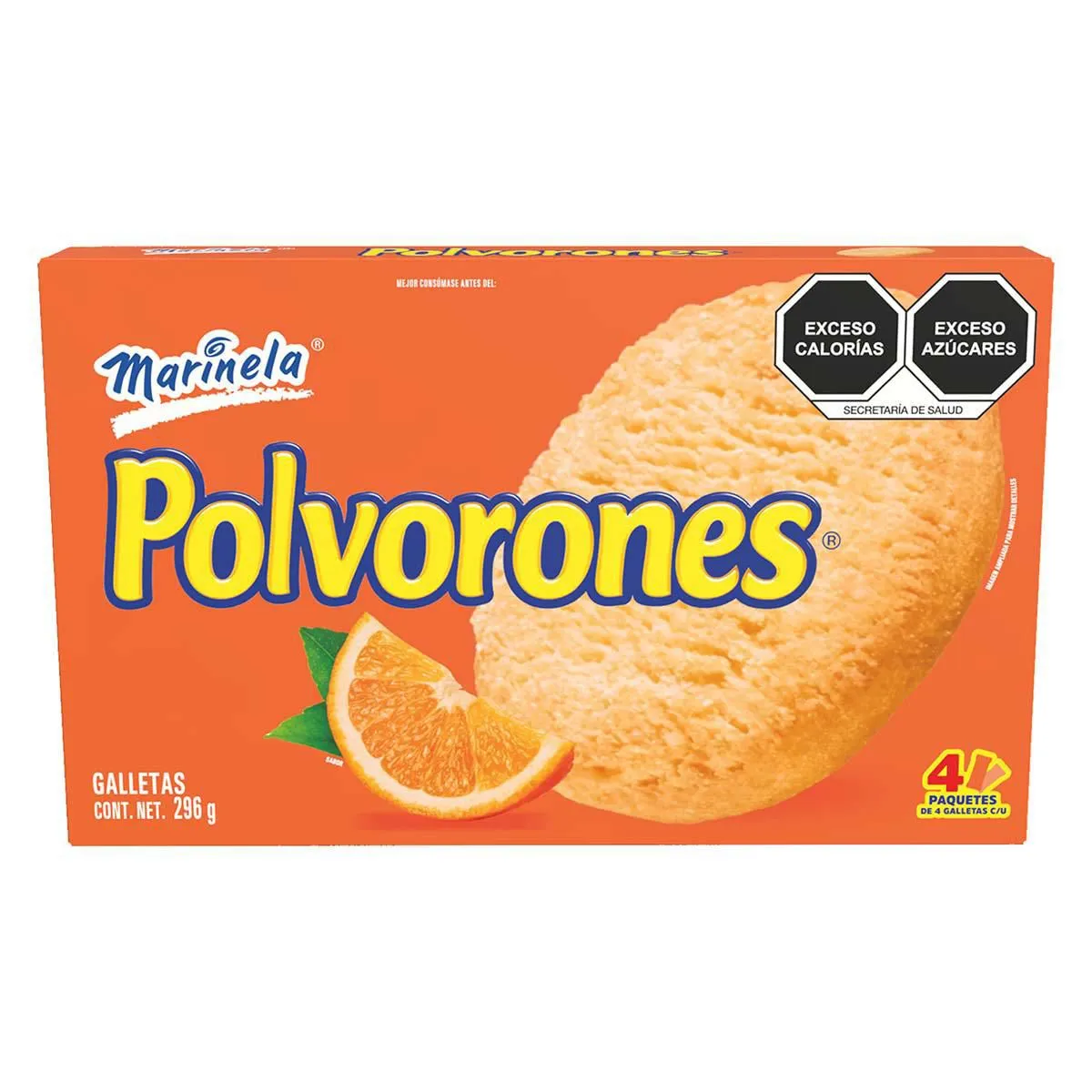 Galleta Polvorones sabor naranja