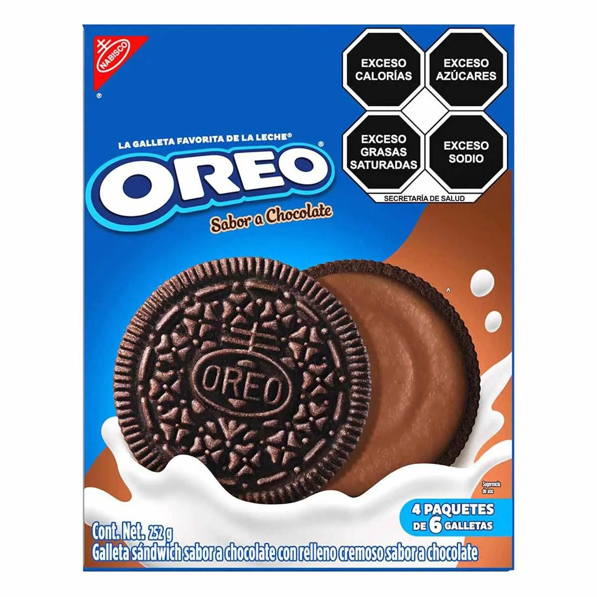 Galletas Oreo de Chocolate Relleno Sabor Chocolate