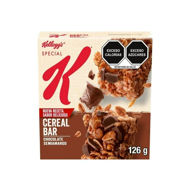 Barras de Cereal Kellogg's Special K Sabor a Chocolate 126 g