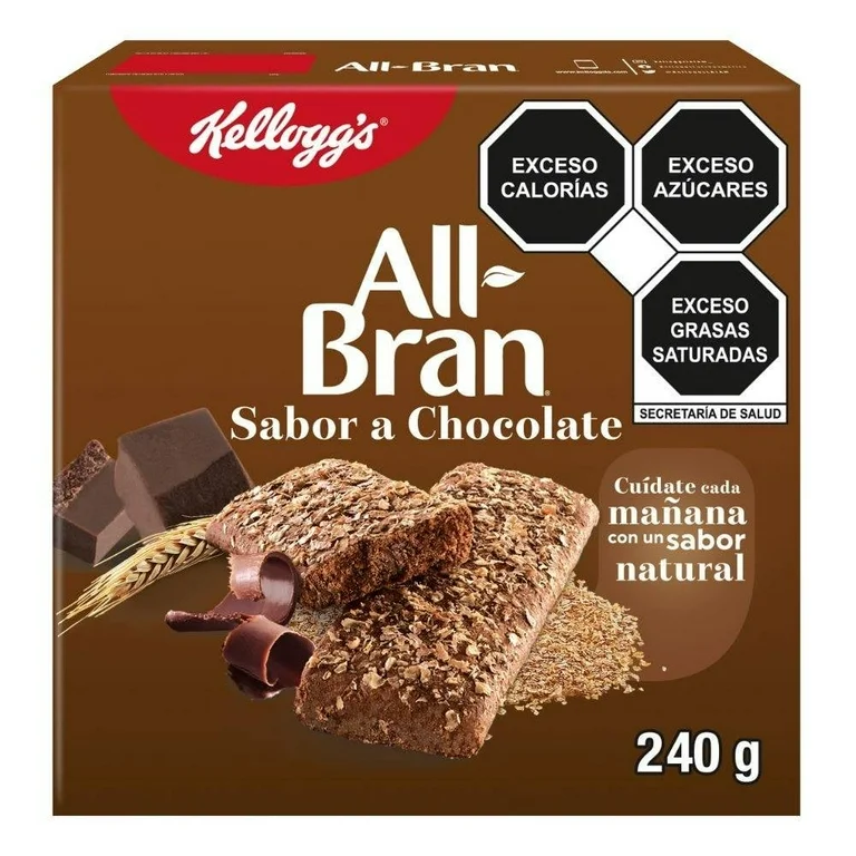 Barras de Cereal Kellogg's All Bran Sabor a Chocolate 240 g