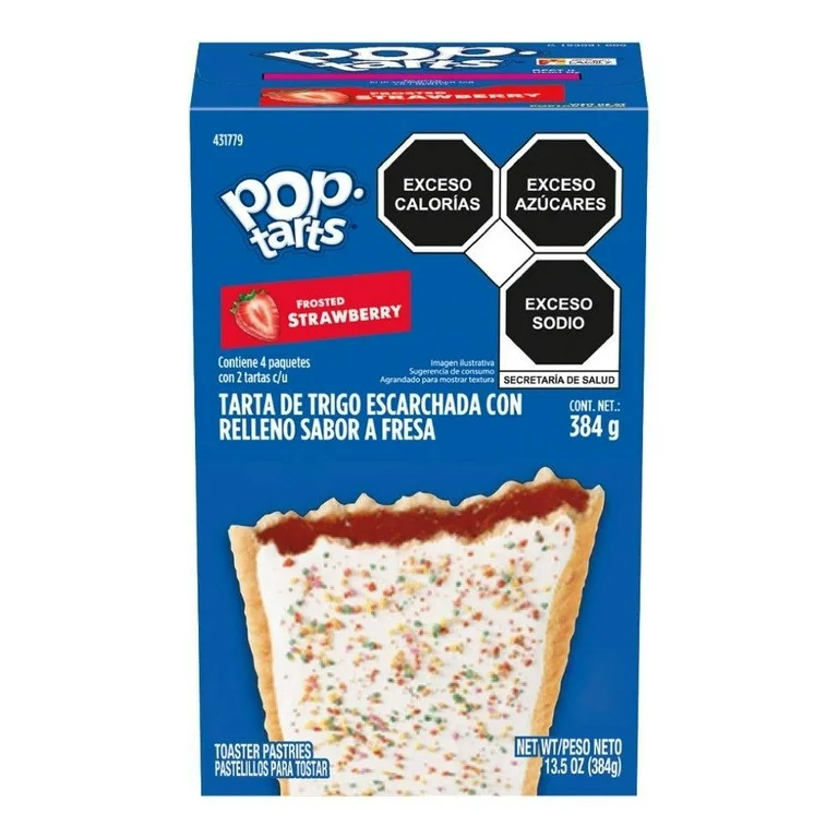 Tartas Kellogg's Pop Tarts Sabor Frosted Strawberry 384 g