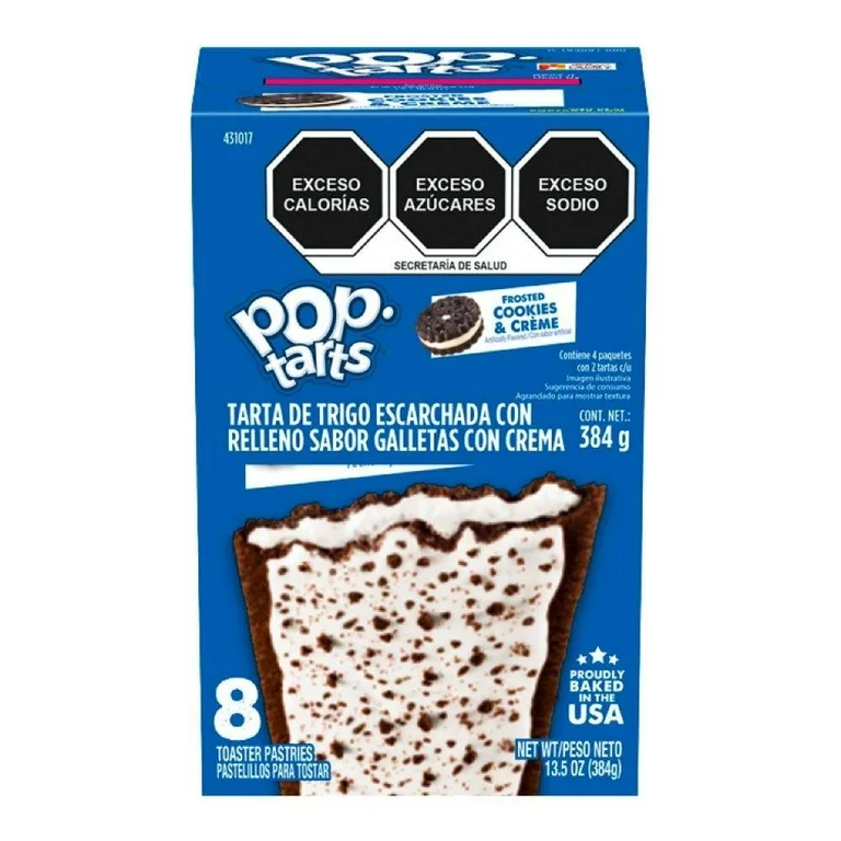 Tartas Kellogg's Pop Tarts Sabor Cookies and Crème 384 g