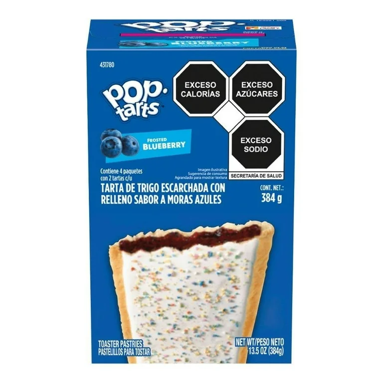 Tartas Kellogg's Pop Tarts Sabor Frosted Blueberry 384 g