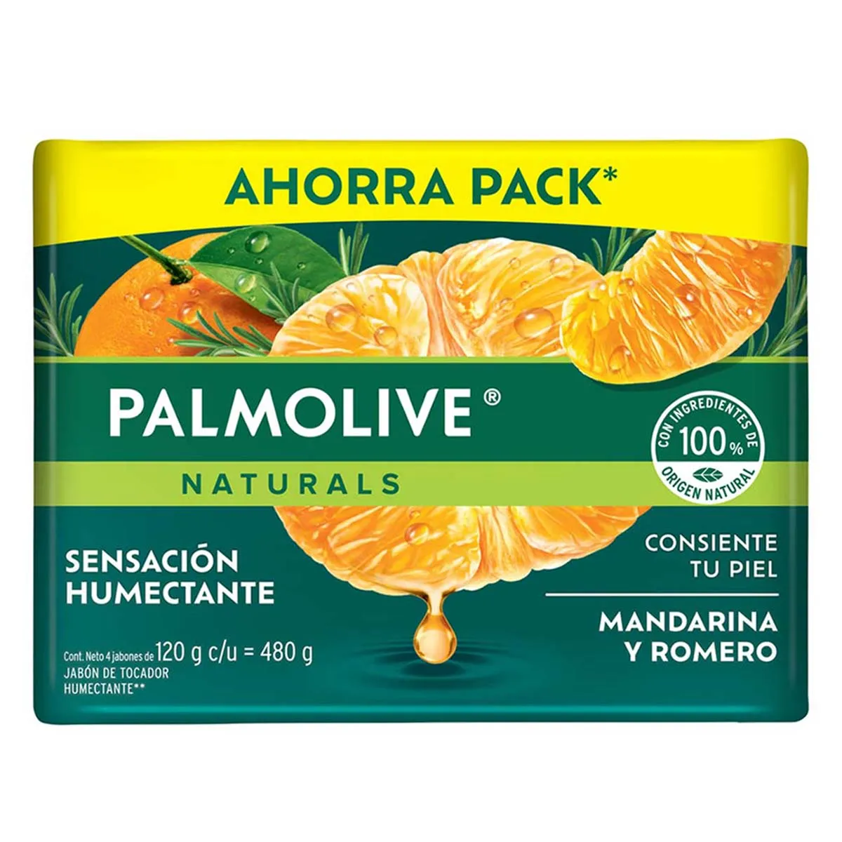 Jabón de Tocador Palmolive Naturals Mandarina y Romero