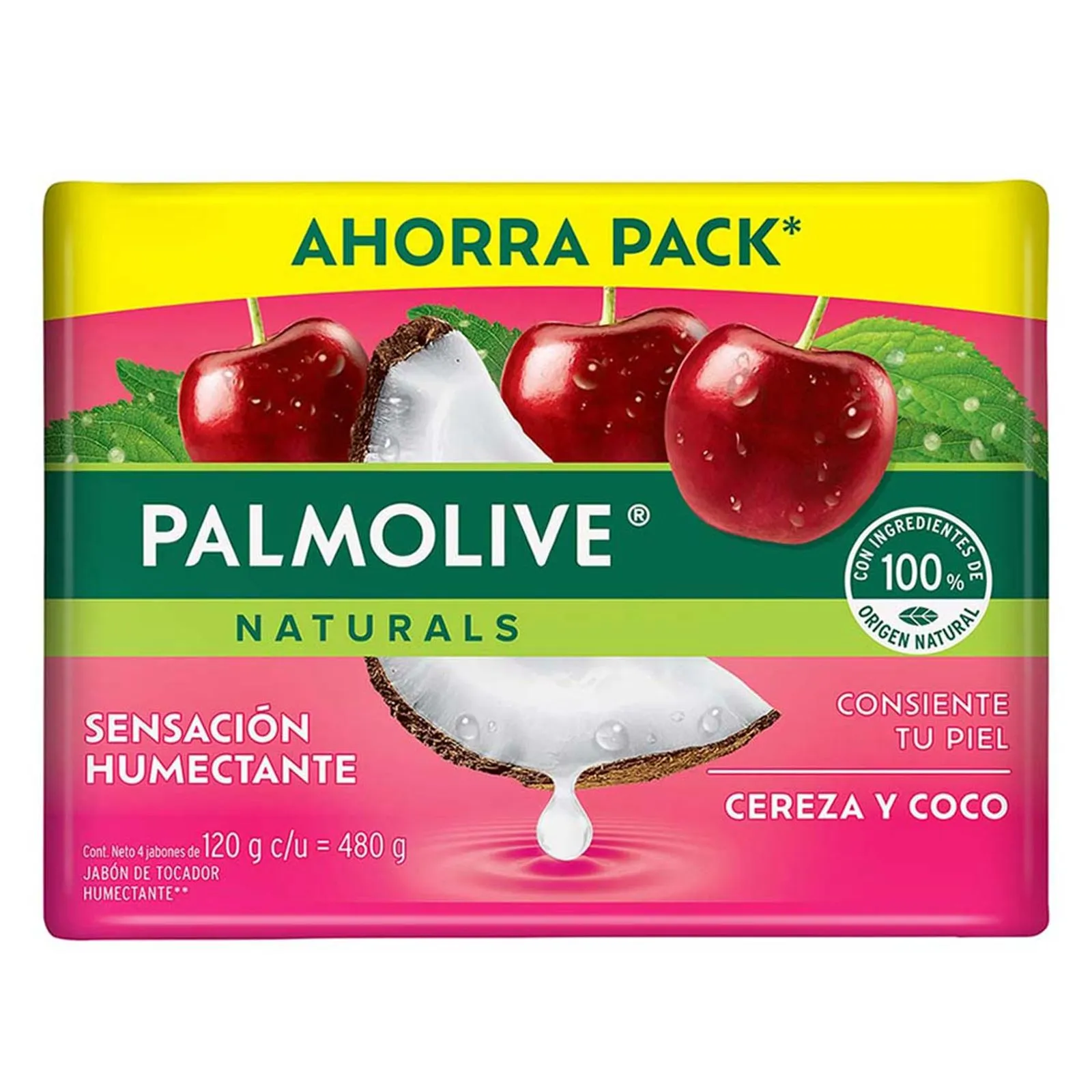 Jabón de Tocador Palmolive Naturals Cereza y Coco