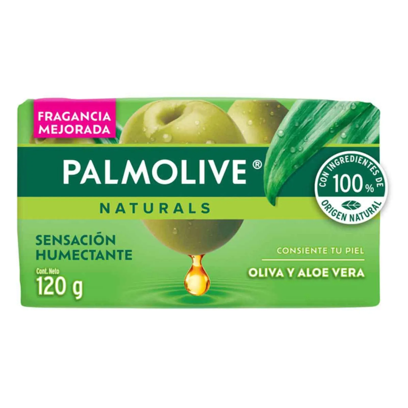 Jabón de Tocador Palmolive Naturals Aloe y Oliva en Barra