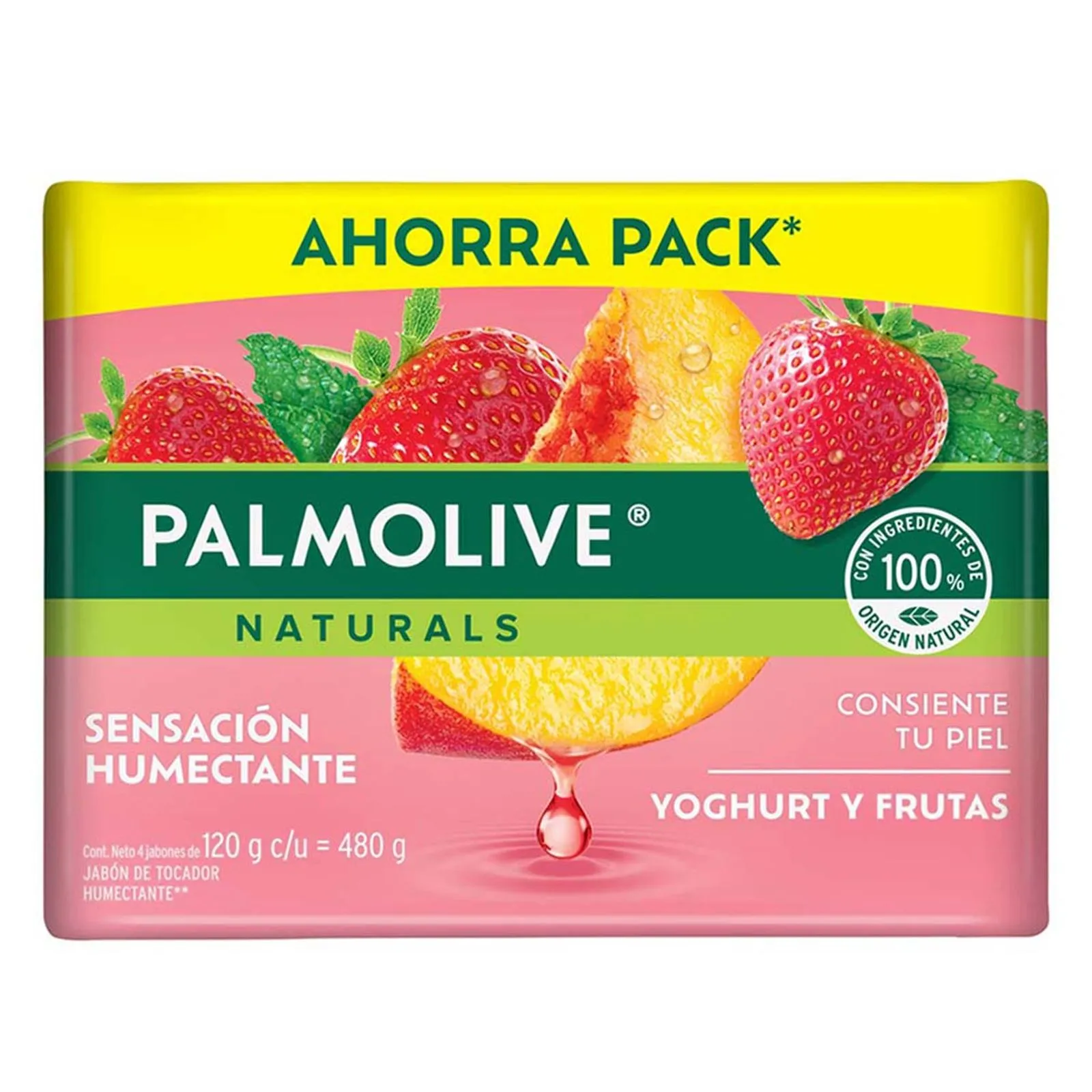 Jabón de Tocador Palmolive Naturals Yoghurt y Frutas